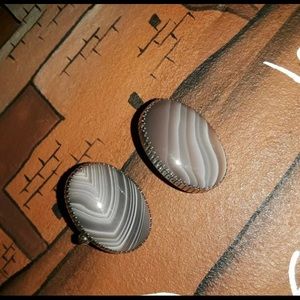 navajo opal sterling silver post earrings